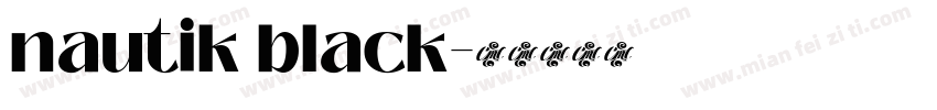 nautik black字体转换